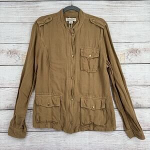 Lucky Brand Military Style‎ Field Jacket Women's Size L Green